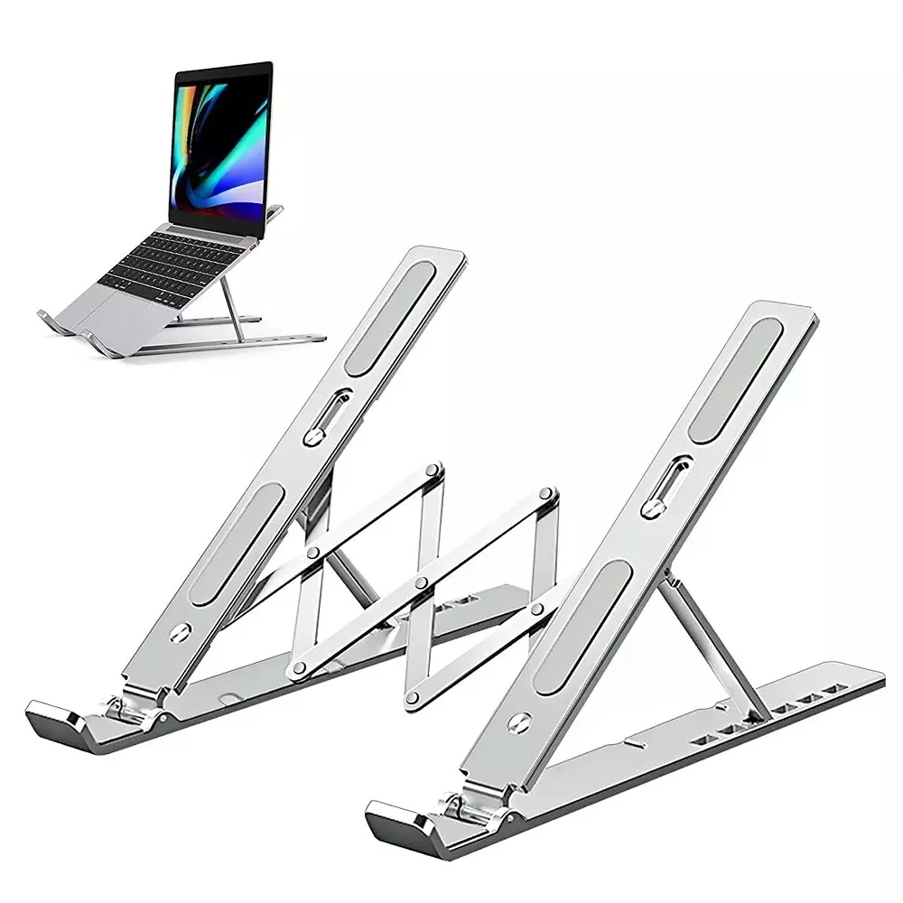 LOTA Laptop Stand Foldable Aluminum 6-Level Adjustable Angle Riser for 10–15.6 inch Laptops & Tablets, MST-1671-LT