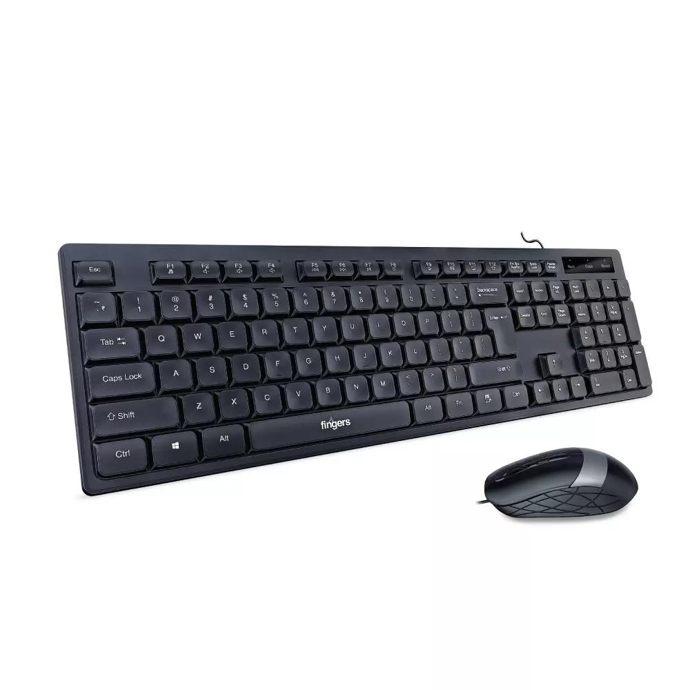 FINGERS Keyboard & Mouse Combo USB Port Interface 104 Keys, Cheesy Combo