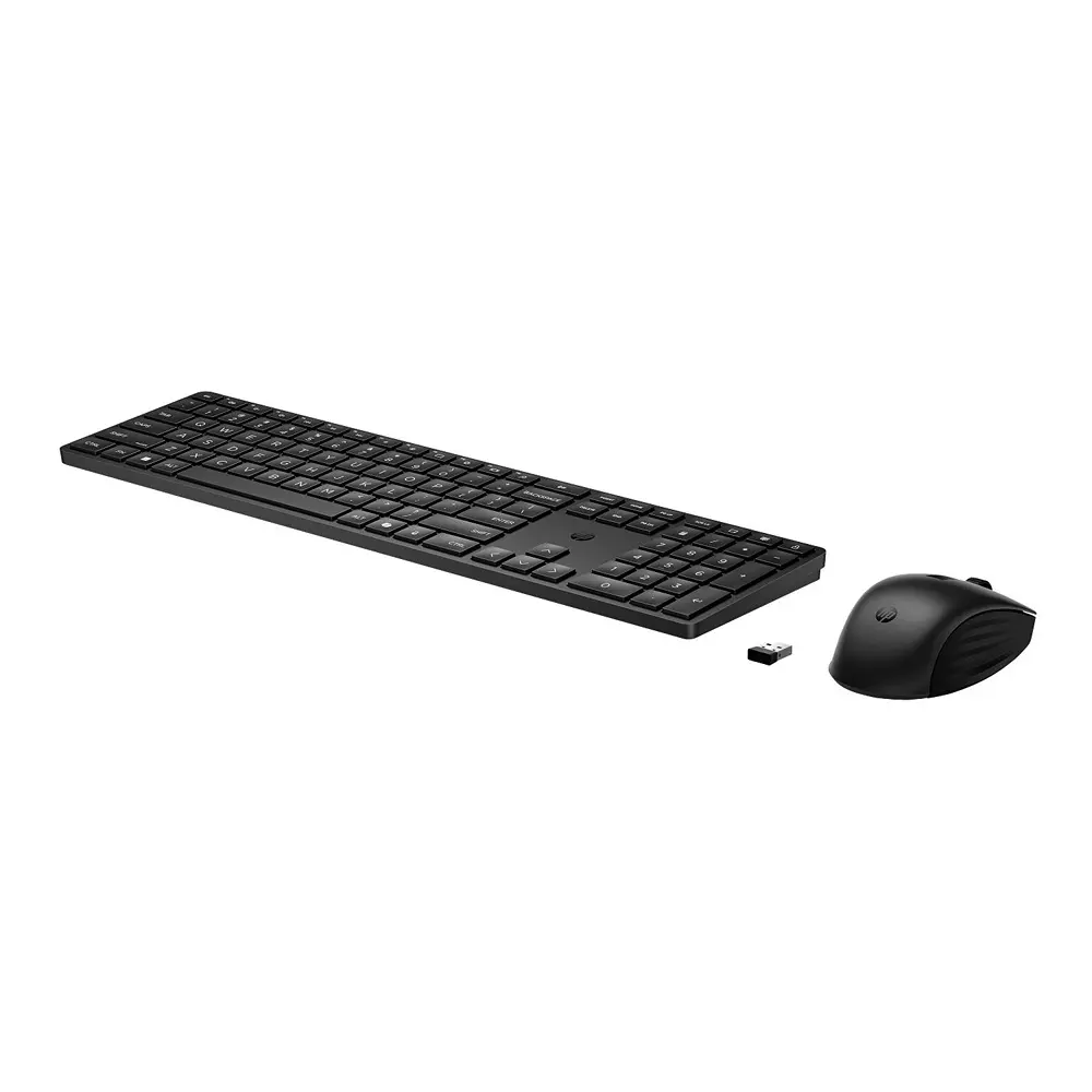 HP Wireless Keyboard 107 Keys and 3-Button Mouse Combo 2.4 GHz Frequency 10 m (32.81 ft) Range Black, HP655