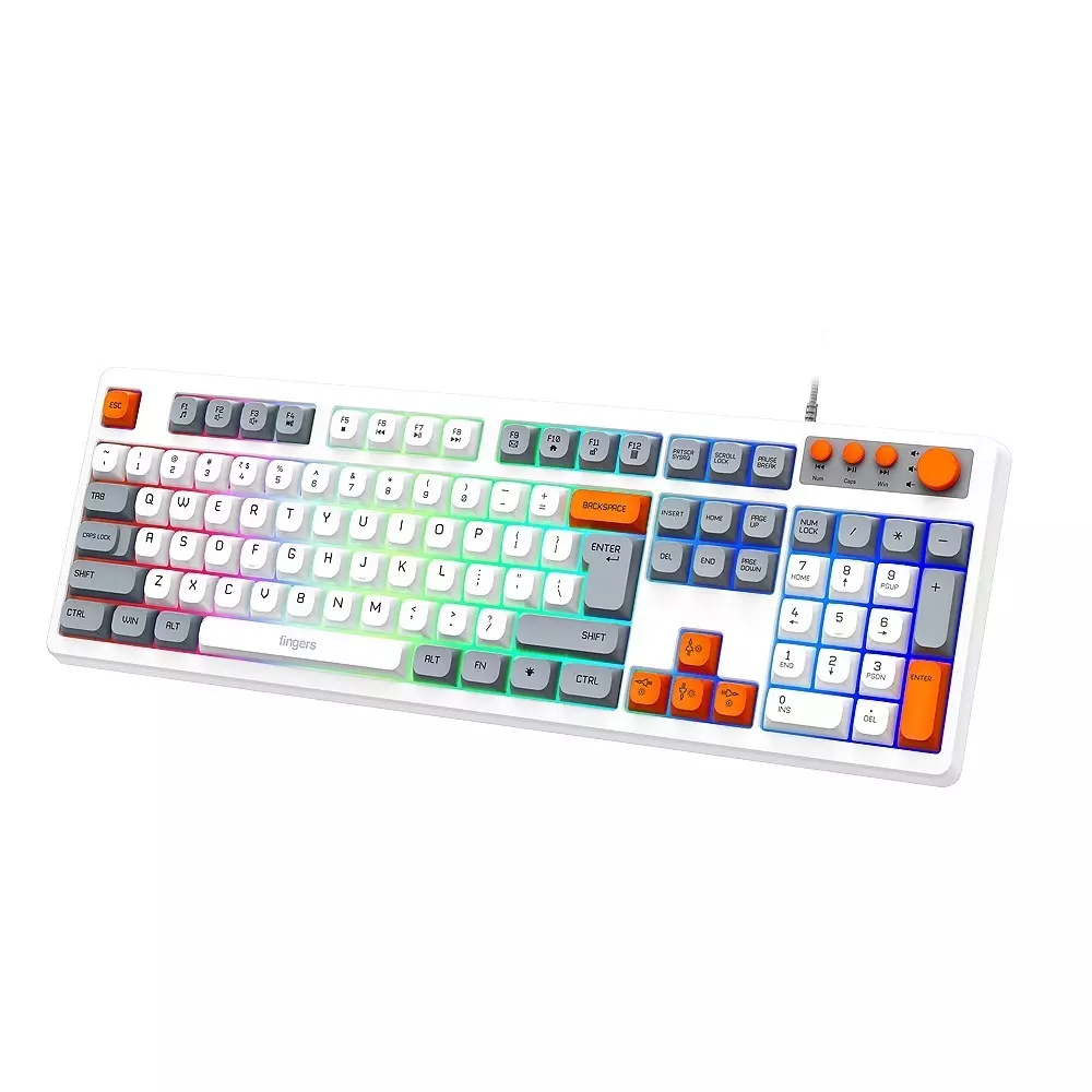fingers-keyboard-mouse-combo-usb-port-interface-108-keys-12-media-keys-classic-white-orange-grey-accents-color-cubikcombo