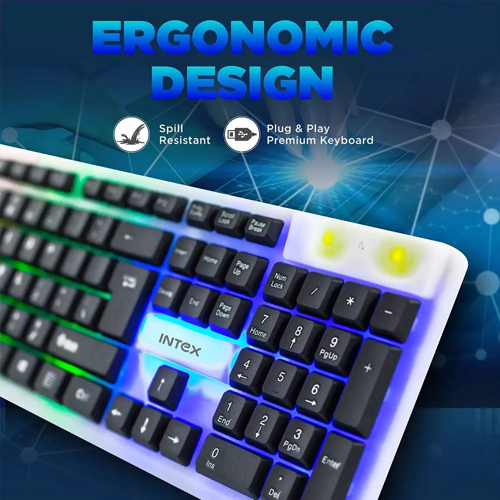 INTEX Wired USB Gaming Keyboard Black, IT-KB331
