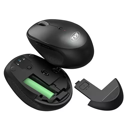 TVS Membrane Bluetooth + Wireless Mouse Black Bluetooth 5.0 & USB Receiver 800 / 1200 / 1600 DPI, BM316