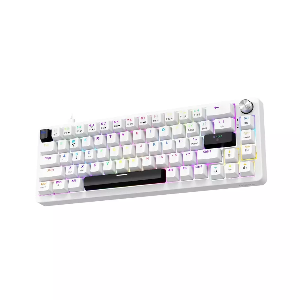 fingers-wired-keyboard-type-c-usb-interface-67-keys-1-knob-50-million-life-cycles-switch-life-range-crystal-white-color-savage-mk2