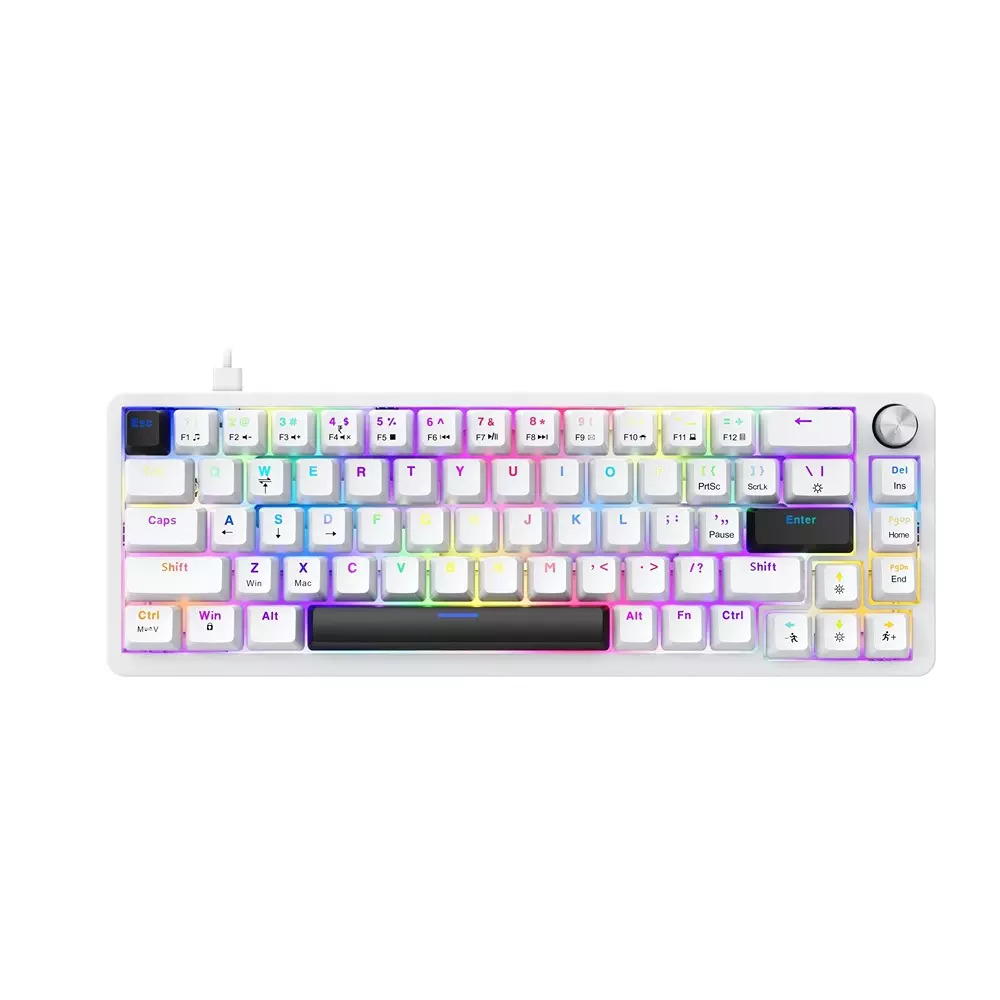 fingers-wired-keyboard-type-c-usb-interface-67-keys-1-knob-50-million-life-cycles-switch-life-range-crystal-white-color-savage-mk2