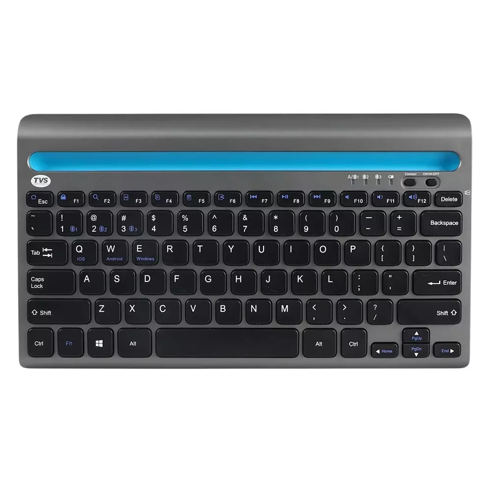 TVS Membrane Multi‑Device Wireless Bluetooth Keyboard Black Bluetooth 5.0 , BK372