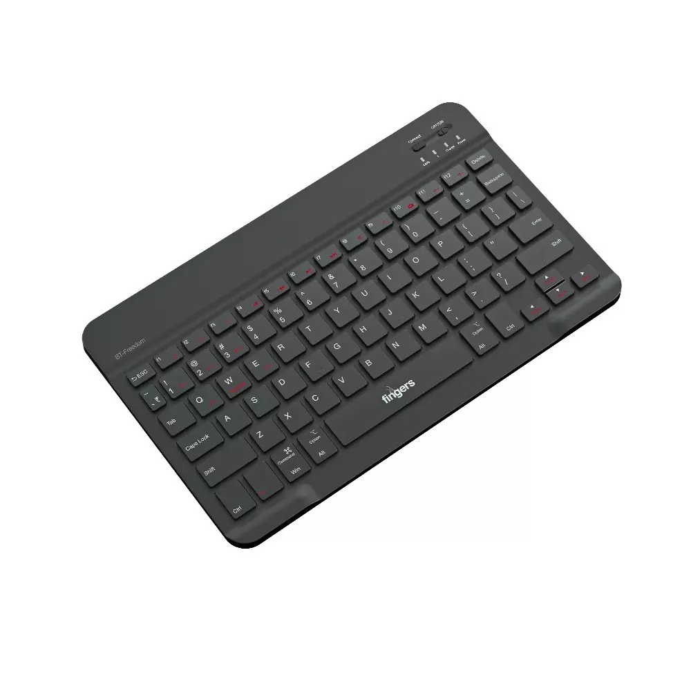 fingers-wireless-keyboard-bluetooth-interface-78-keys-10-million-keystrokes-switch-life-10-m-wireless-range-jet-black-color-bt-freedom