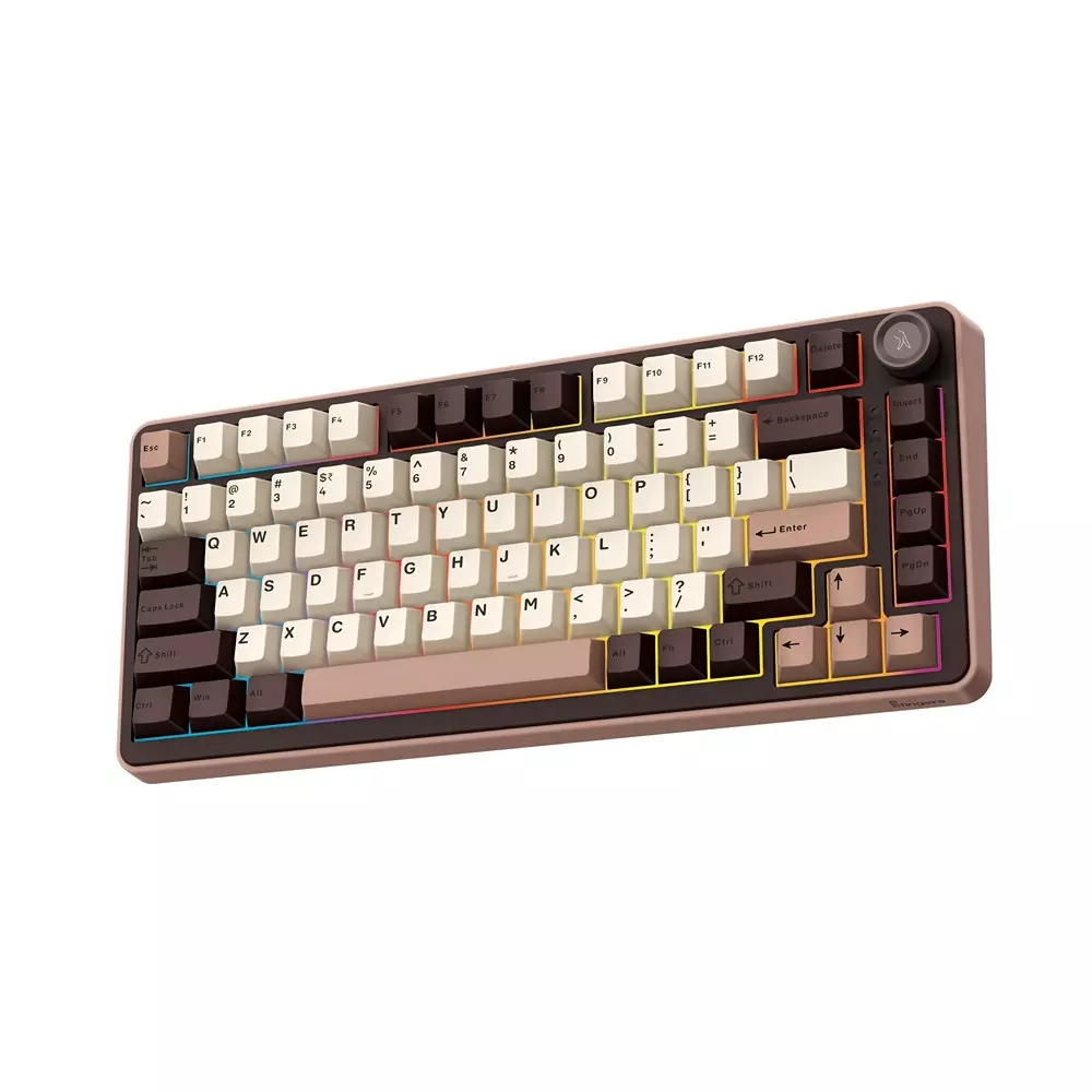 FINGERS Wireless Keyboard Type-C USB Interface 82 Keys + 1 Knob (12 Media Keys) 50 million Life Cycles Switch Life, QuikFINGERS Lethal-GK1