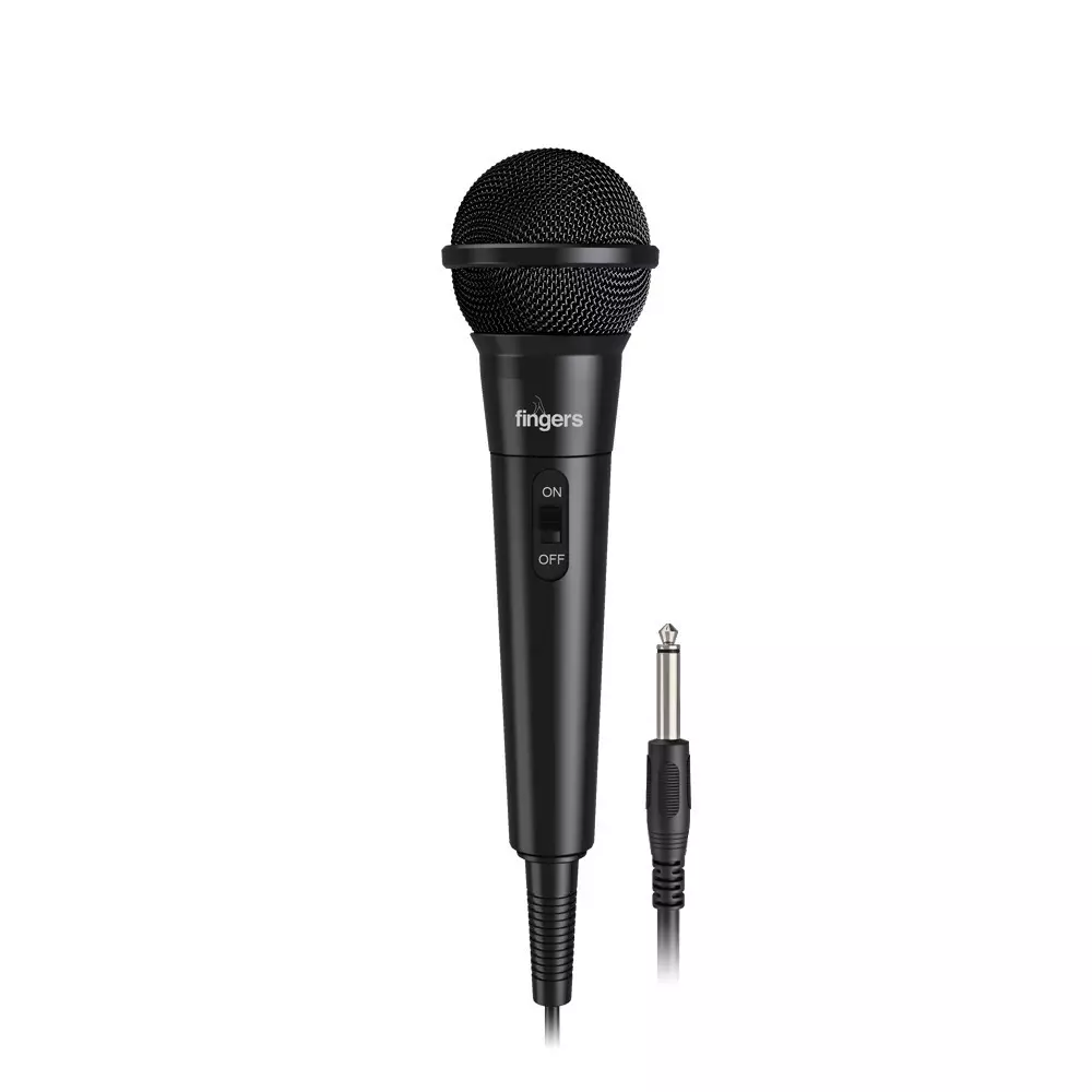FINGERS Microphone Moving Coil Mic Type Uni-Directional Polar Pattern 6.35 mm Connector Diameter, Mic-W5