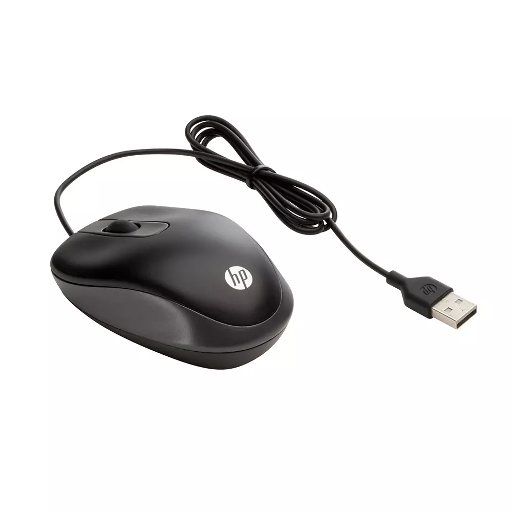 HP USB Travel Mouse 3 Buttons USB-A Interface Up to 1000 DPI Resolution for Business Notebooks