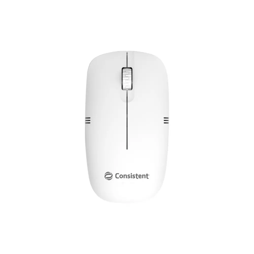 Consistent Dezire Wireless Mouse 2 Button White with 2.4 GHz USB Nano Receiver, MOW452