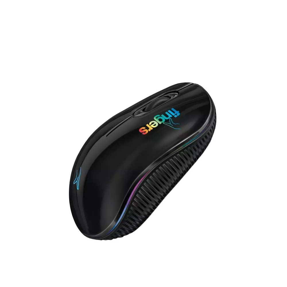 FINGERS Wireless Mouse USB / Bluetooth Interface 5 million Life Cycles Switch Life 10 m Wireless Range, RGB-NoviTrend