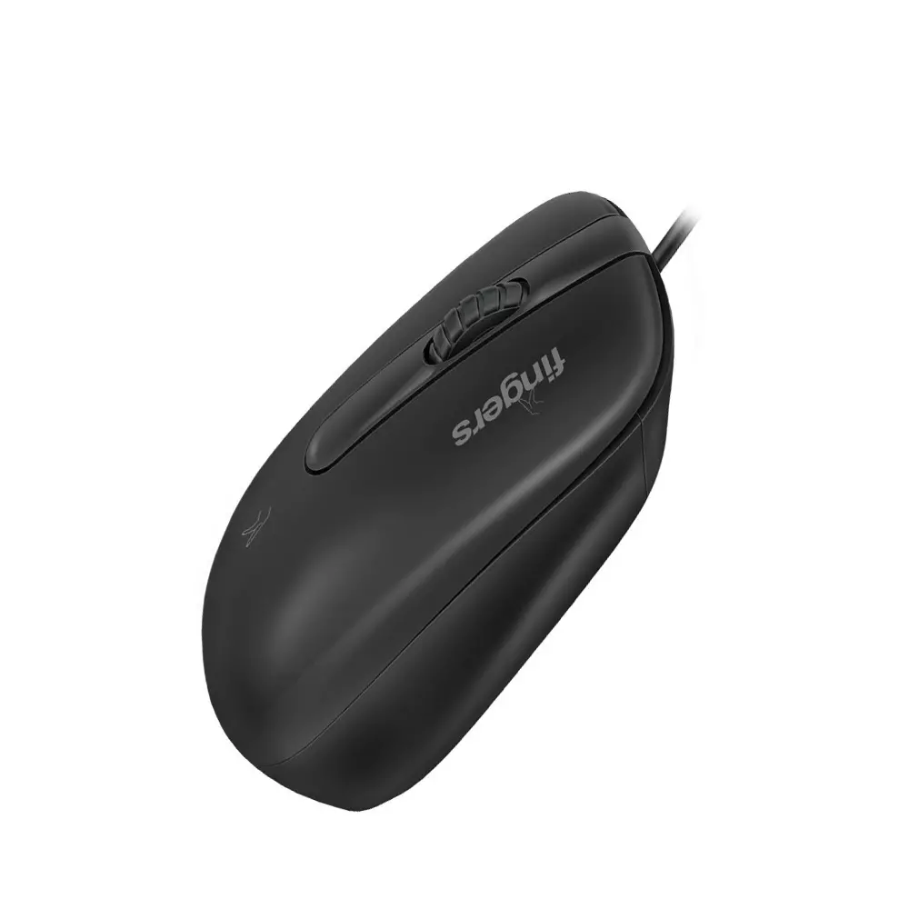 fingers-wired-mouse-usb-interface-1200-dpi-resolution-3-buttons-with-scroll-wheel-matte-black-color-masterhit