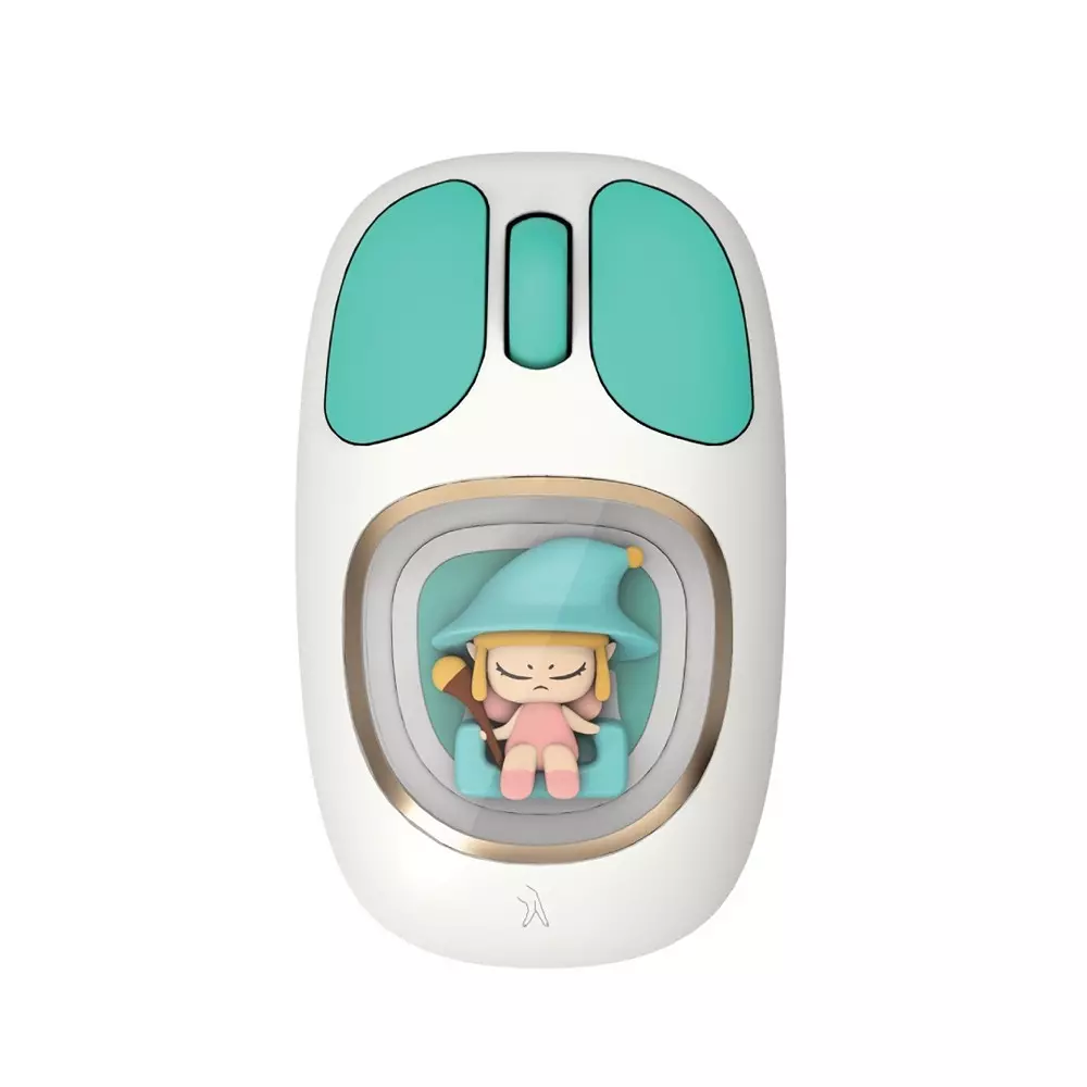 fingers-wireless-mouse-usb-bluetooth-interface-3-million-life-cycles-switch-life-10-m-wireless-range-sunshine-yellow-happy-white-teal-color-cuteclicks-wb4