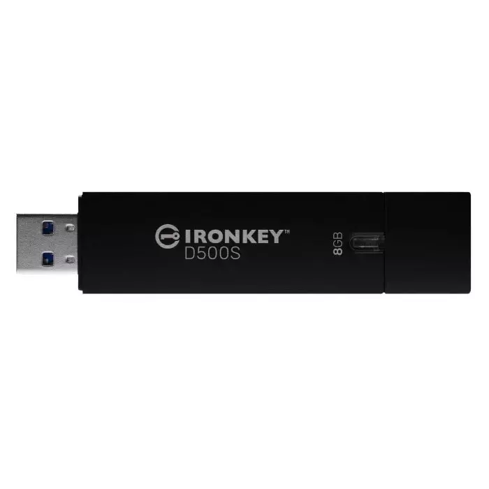 Kingston IronKey D500S 8 GB USB 3.2 USB Flash Drive, IKD500S/8GB