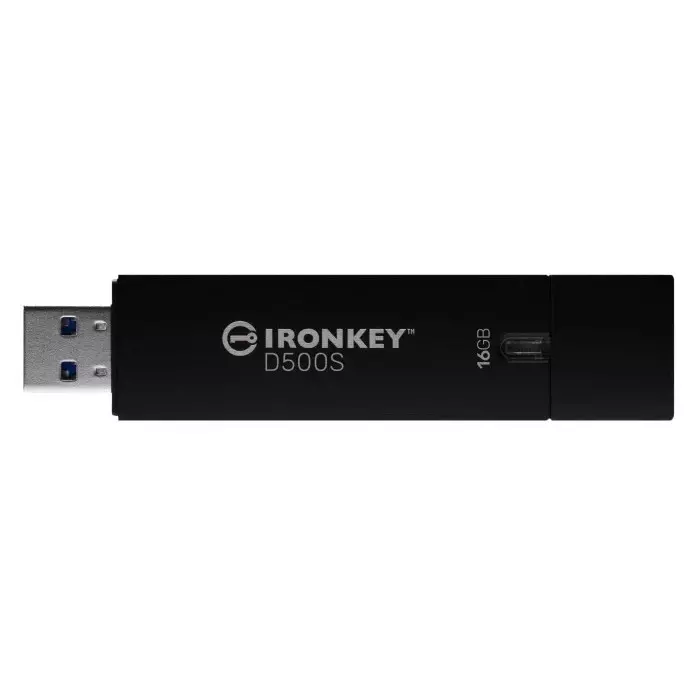 Kingston IronKey D500S 16 GB USB 3.2 USB Flash Drive, IKD500S/16GB
