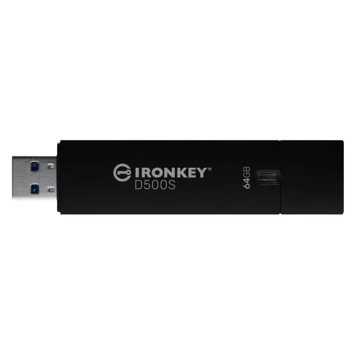 Kingston IronKey D500S 64 GB USB 3.2 USB Flash Drive, IKD500S/64GB