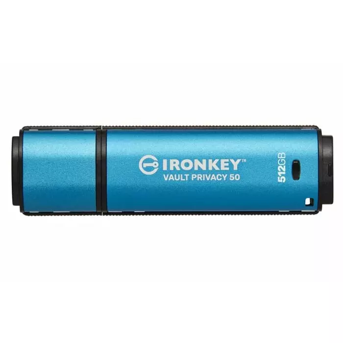Kingston IronKey Locker Plus 50 512 GB USB 3.2 USB Flash Drive, IKVP50/512GB
