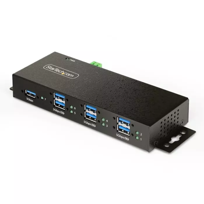 StarTech.com USB Hub 7 Ports USB 3.2 USB-A 5.9x8.4x2 inch, 5G7AINDRM-USB-A-HUB