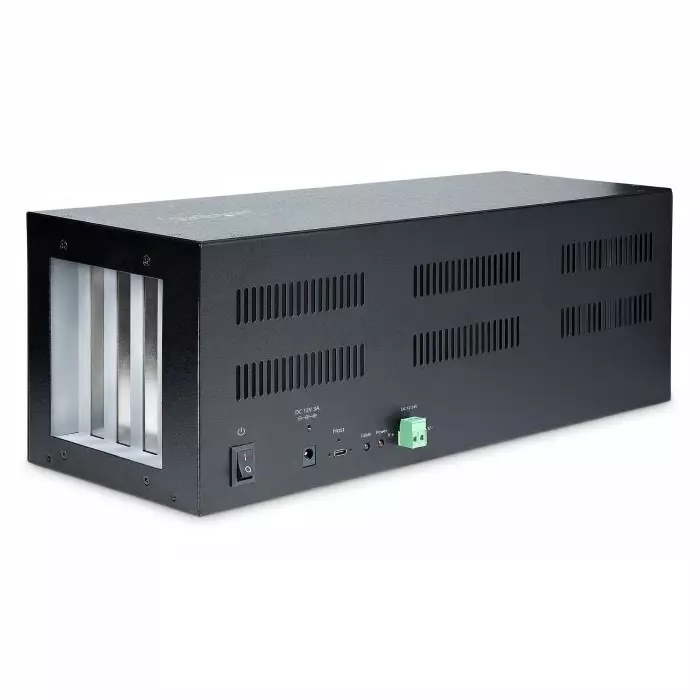 StarTech.com USB Hub 2 Ports USB 3.2 USB-C AC Adapter Powered 16.2x5.6x5.4 inch, 4PCIE-PCIE-ENCLOSURE