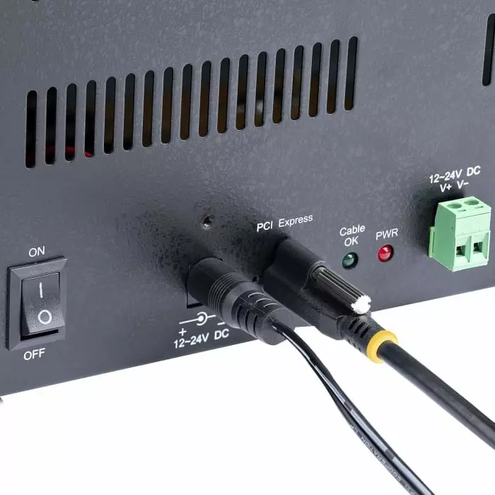 StarTech.com USB Hub 2 Ports USB 3.2 USB-C AC Adapter Powered 16.2x5.6x5.4 inch, 4PCIE-PCIE-ENCLOSURE