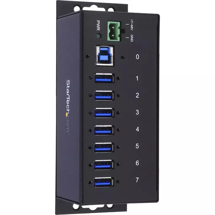 StarTech.com USB Hub 7 Ports USB 3.0 USB-A Terminal Connector Powered 145x54x45 mm, ST7300USBME