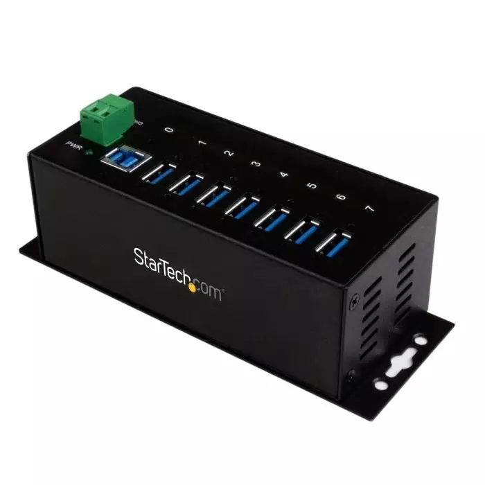 StarTech.com USB Hub 7 Ports USB 3.0 USB-A Terminal Connector Powered 145x54x45 mm, ST7300USBME