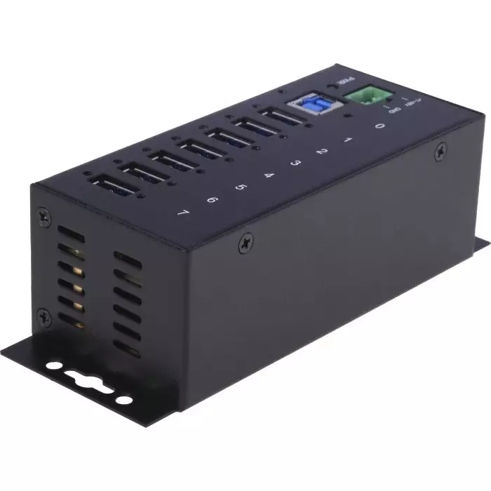 StarTech.com USB Hub 7 Ports USB 3.0 USB-A Terminal Connector Powered 145x54x45 mm, ST7300USBME