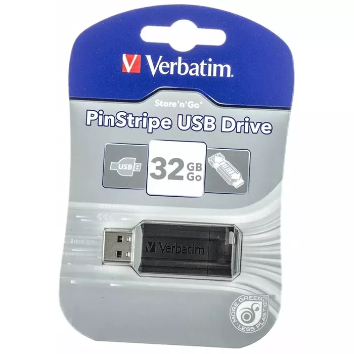 Verbatim PinStripe 32 GB USB 2.0 USB Stick, 49064