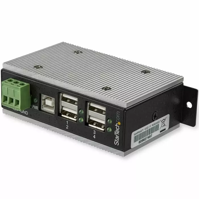 StarTech.com USB Hub 4 Ports USB 2.0 USB-A Terminal Connector Powered 95x55x3.2 cm, HB20A4AME