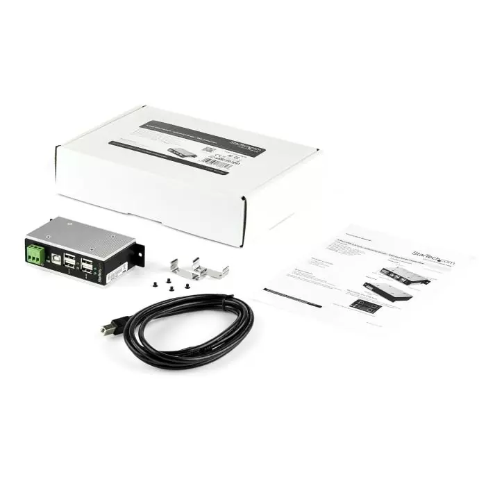 StarTech.com USB Hub 4 Ports USB 2.0 USB-A Terminal Connector Powered 95x55x3.2 cm, HB20A4AME