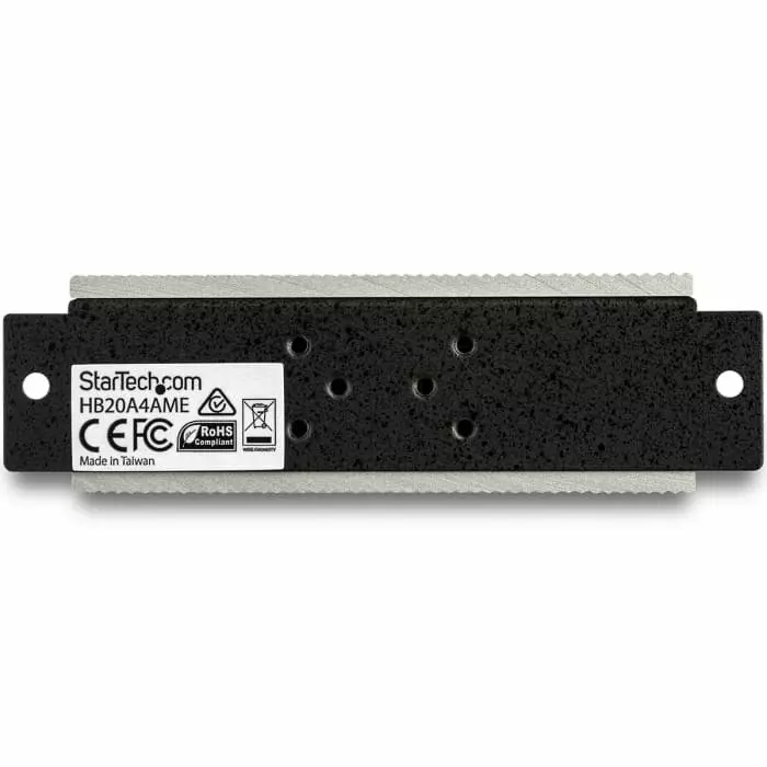 StarTech.com USB Hub 4 Ports USB 2.0 USB-A Terminal Connector Powered 95x55x3.2 cm, HB20A4AME