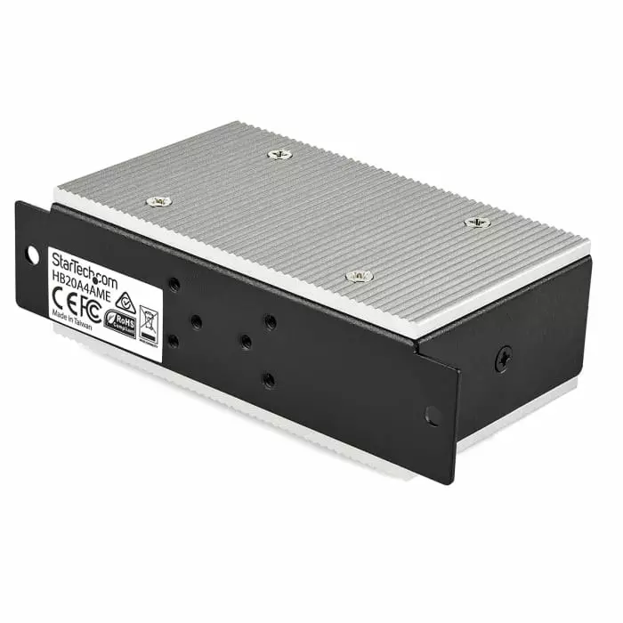 StarTech.com USB Hub 4 Ports USB 2.0 USB-A Terminal Connector Powered 95x55x3.2 cm, HB20A4AME
