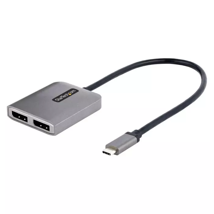 StarTech.com USB Hub 2 Ports USB-C USB-A USB-C Hub 6.1x4.9x1.1 cm, MST14CD122DP