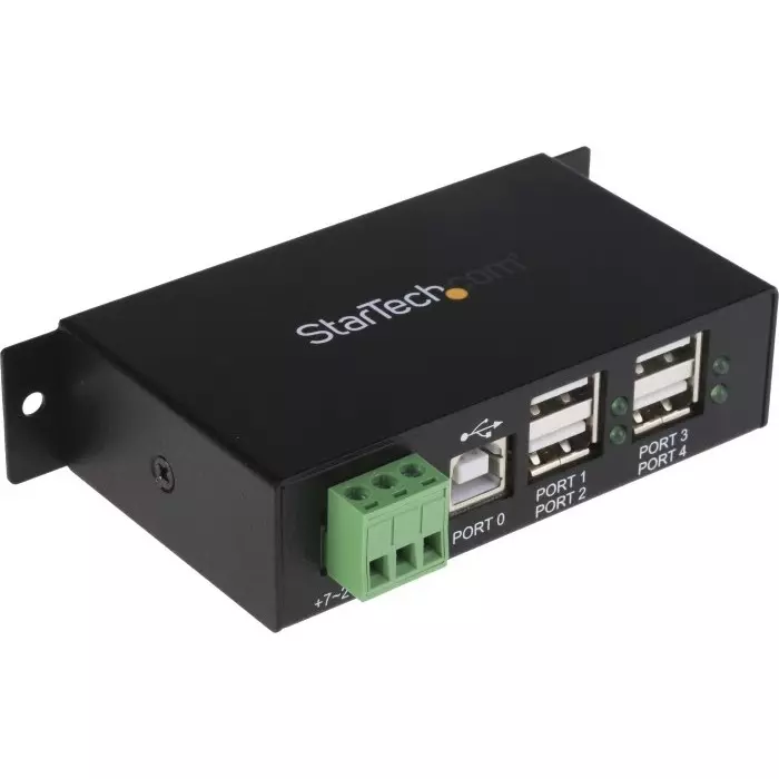 StarTech.com USB Hub 4 Ports USB 2.0 USB-A Terminal Connector Powered 114.5x57.3x26.3 mm, ST4200USBM