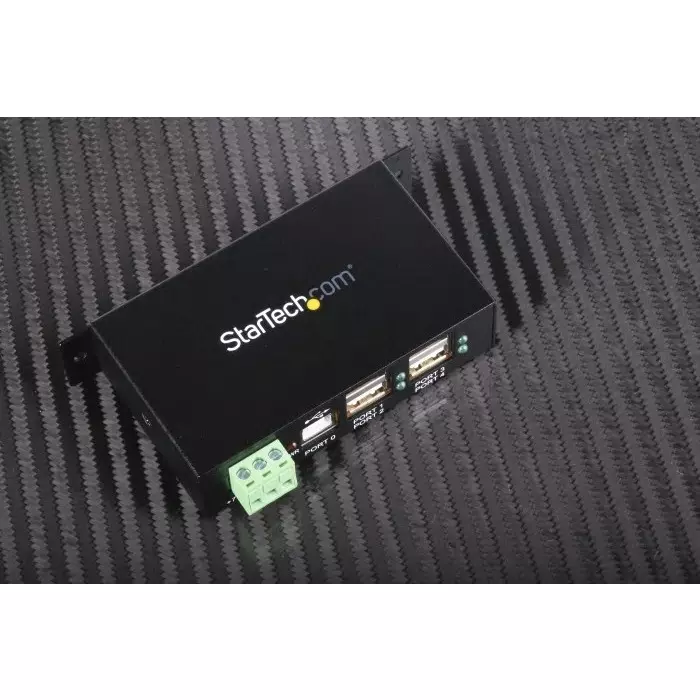 StarTech.com USB Hub 4 Ports USB 2.0 USB-A Terminal Connector Powered 114.5x57.3x26.3 mm, ST4200USBM