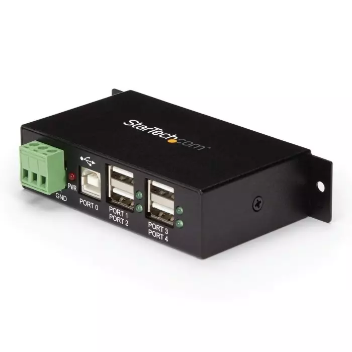 StarTech.com USB Hub 4 Ports USB 2.0 USB-A Terminal Connector Powered 114.5x57.3x26.3 mm, ST4200USBM