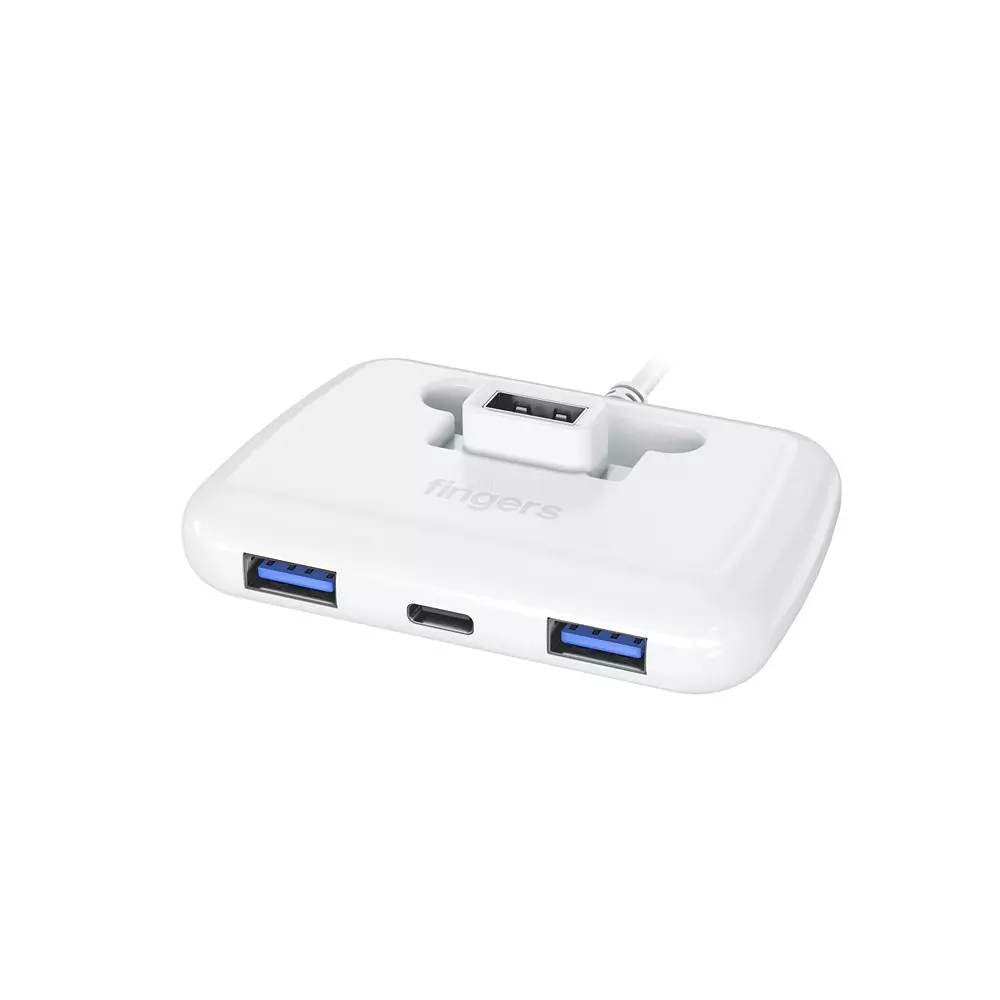fingers-usb-hub-usb-30-interface-4-ports-3-x-usb-30-1-x-type-c-30-classic-white-color-fast-cu30
