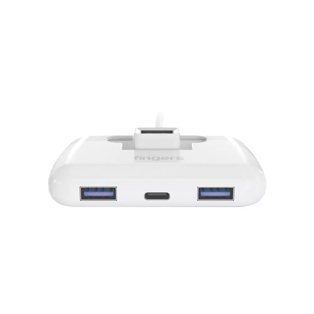 fingers-usb-hub-usb-30-interface-4-ports-3-x-usb-30-1-x-type-c-30-classic-white-color-fast-cu30