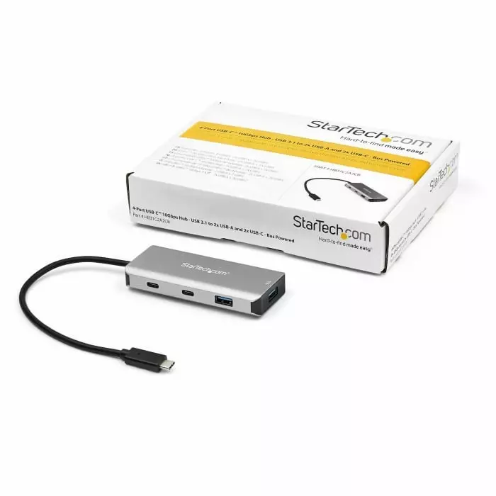 StarTech.com USB Hub 4 Ports USB 3.1 USB-A USB-C 45x365x16 mm, HB31C2A2CB