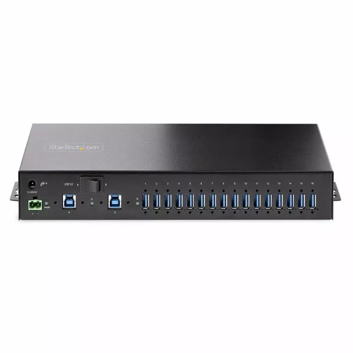StarTech.com USB Hub 16 Ports USB 3.0 USB-A AC Adapter Powered 368x273x98 mm, 5G16AINDS-USB-A-HUB