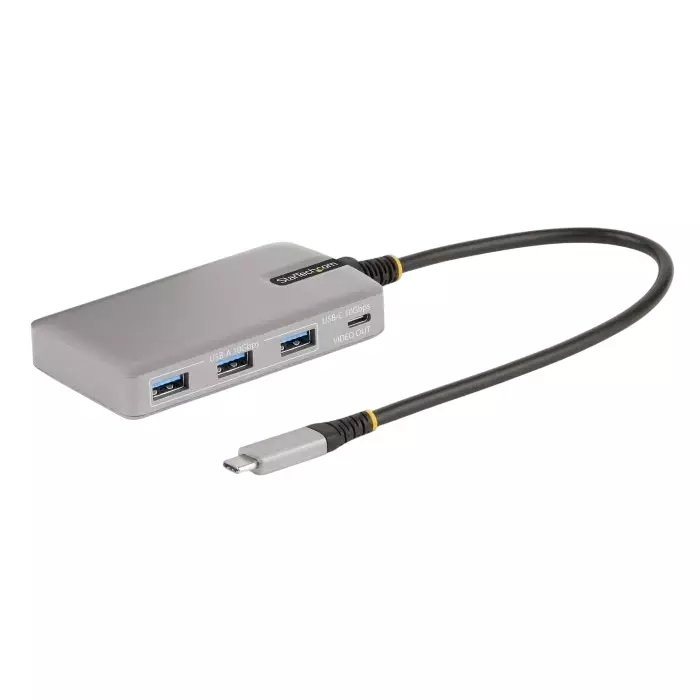 StarTech.com USB Hub 4 Ports USB 3.2 USB-C 5.6x6.7x1.2 inch, HB31C3A1CDPPD3