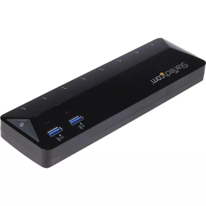 StarTech.com USB Hub 10 Ports USB 3.0 USB-A AC Adapter Powered 201x60x24 mm, ST103008U2C