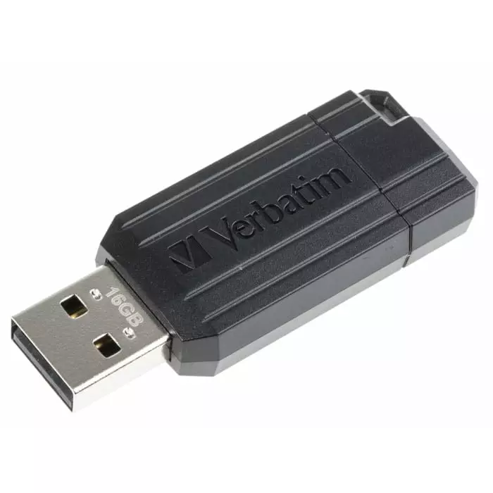 Verbatim PinStripe 16 GB USB 2.0 USB Stick, 49063