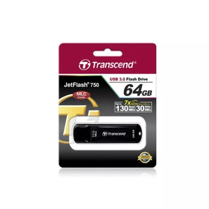 Transcend JetFlash 750 64 GB USB 3.0 USB Stick, TS64GJF750K