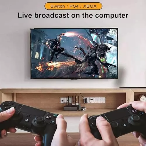 FEDUS USB 2.0 4K HDMI Video Capture Card 1080p 30fps for Gaming, Streaming Device, Compatible With Nintendo Switch, PS3/4, Xbox One