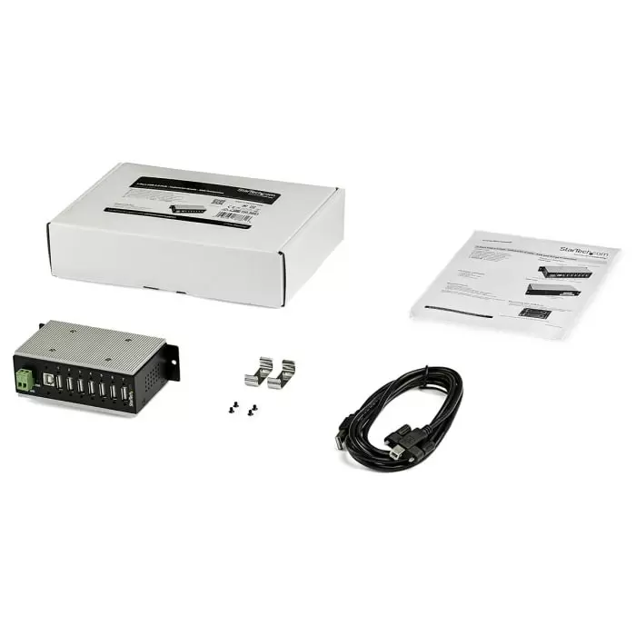 StarTech.com USB Hub 7 Ports USB 2.0 USB-A Terminal Connector Powered 13.2 cm, HB20A7AME