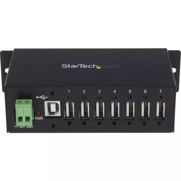StarTech.com USB Hub 7 Ports USB 2.0 USB-A Terminal Connector Powered 133x61.5x36.3 mm, ST7200USBM