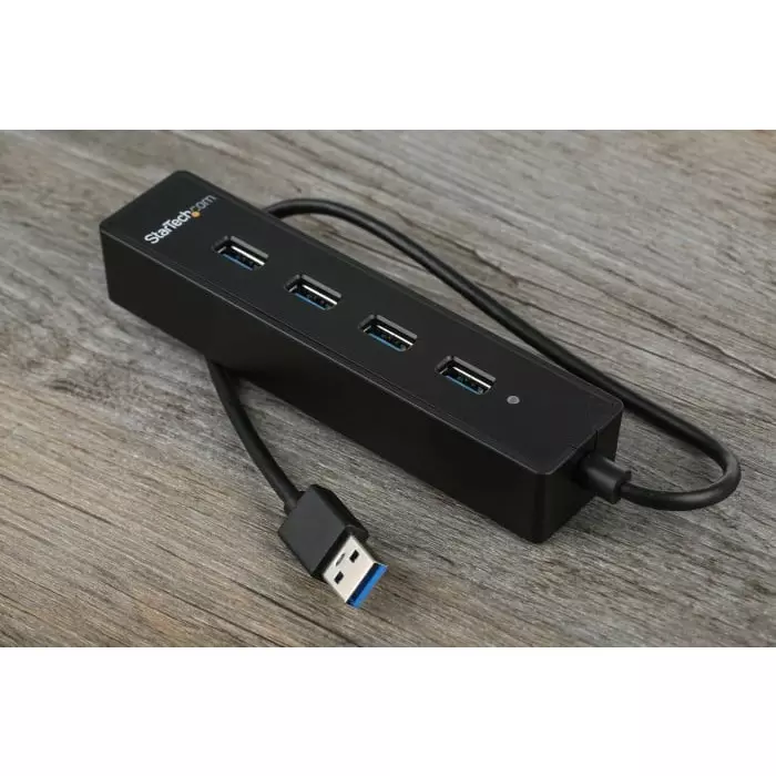 StarTech.com USB Hub 4 Ports USB 3.0 USB-A 137x30x22 mm, ST4300PBU3