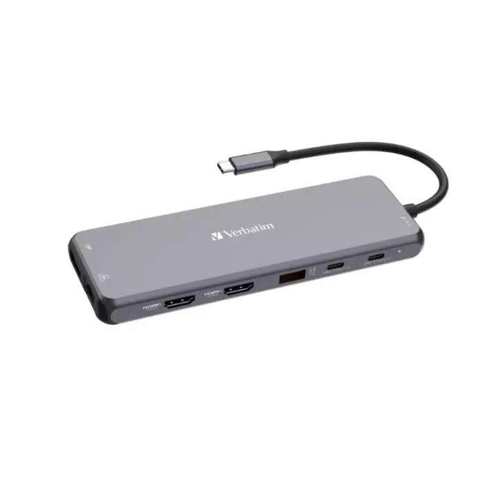 Verbatim 8 Port USB 3.2 USB A USB CHub USB Bus Powered 160.2 x 55.4 x 15 mm, 32153