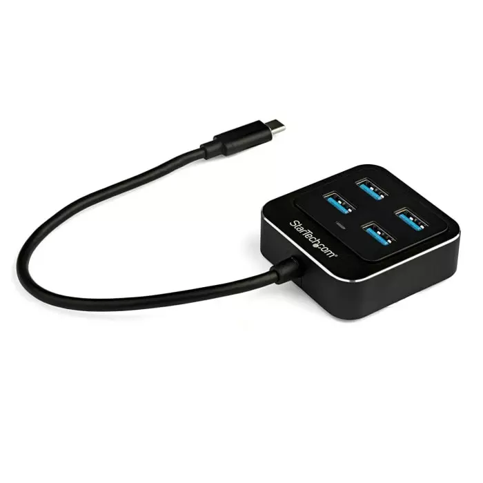 StarTech.com USB Hub 4 Ports USB 3.1 USB-A 43 mm x 15.8 mm x 1.7 cm, HB31C4AB